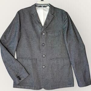 PLECTRUM Ben Sherman Slim Fit Sportcoat Blazer Jacket 4 Buttons Men Size L Gray